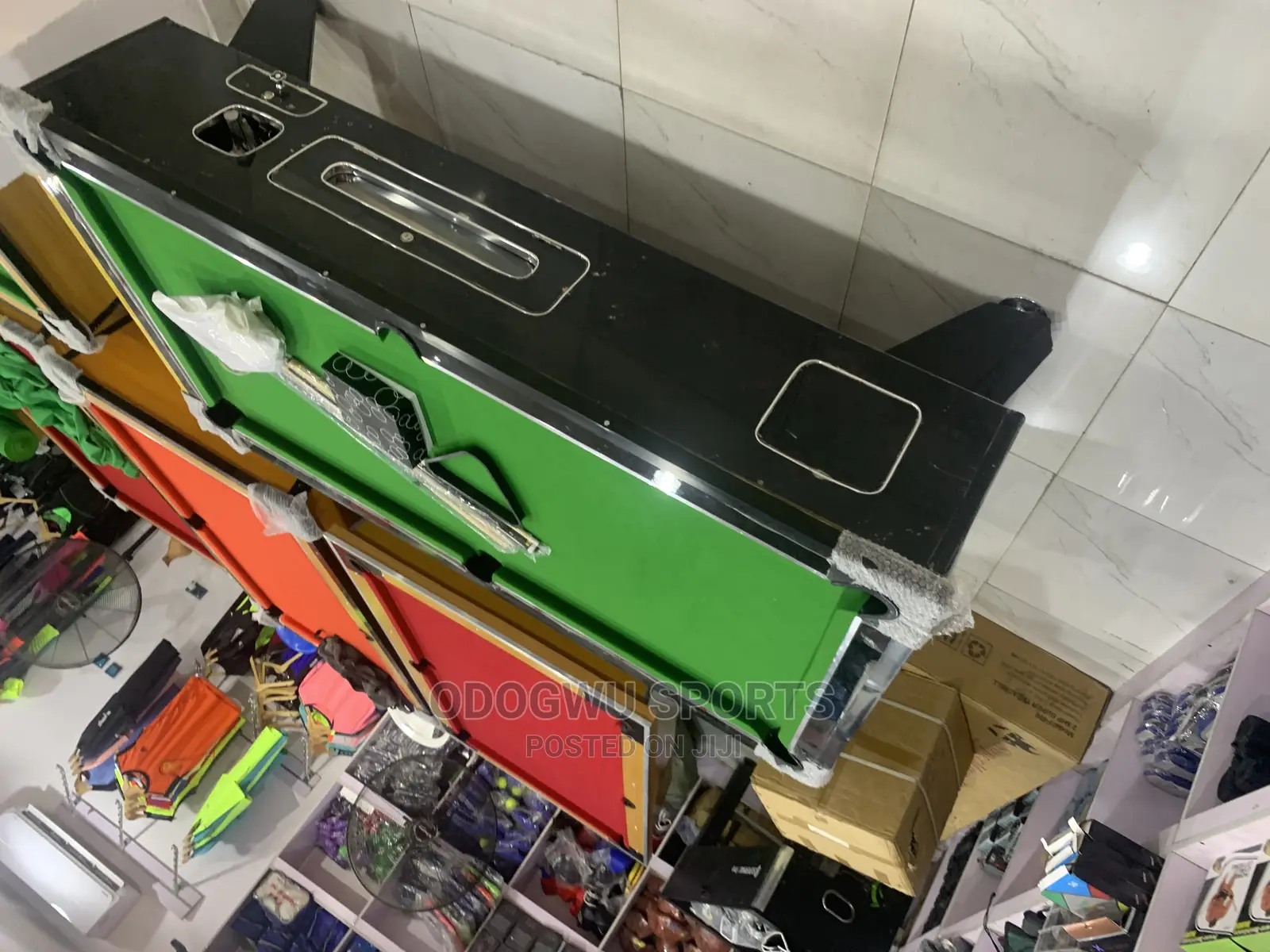 Snooker With Marble Top Coin Pool Table