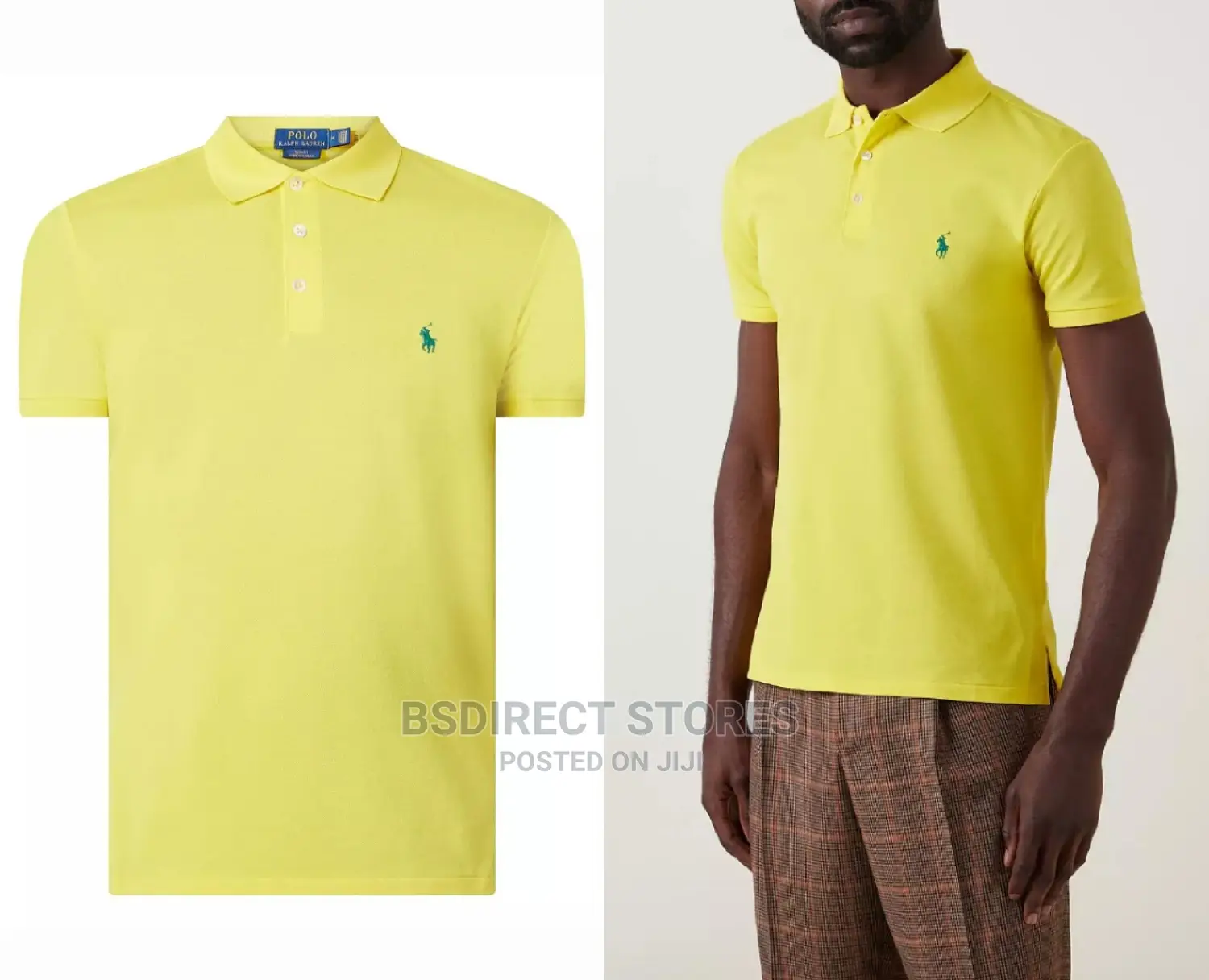 Polo Ralph Lauren Yellow Stretch Mesh Polo Shirt