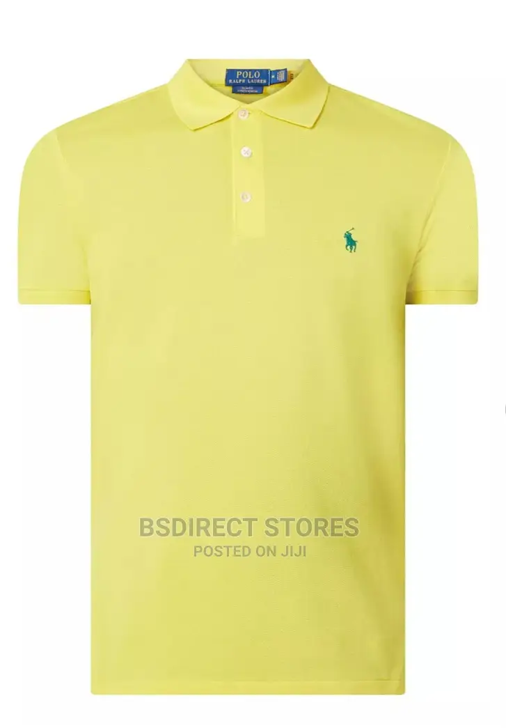 Polo Ralph Lauren Yellow Stretch Mesh Polo Shirt