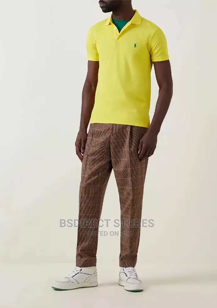 Polo Ralph Lauren Yellow Stretch Mesh Polo Shirt