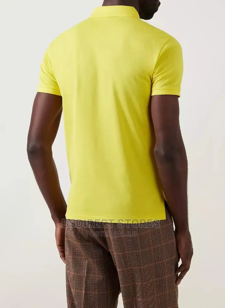 Polo Ralph Lauren Yellow Stretch Mesh Polo Shirt