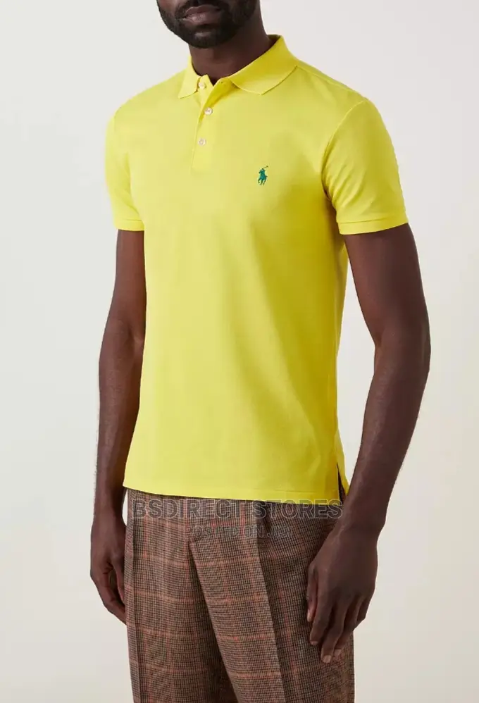 Polo Ralph Lauren Yellow Stretch Mesh Polo Shirt