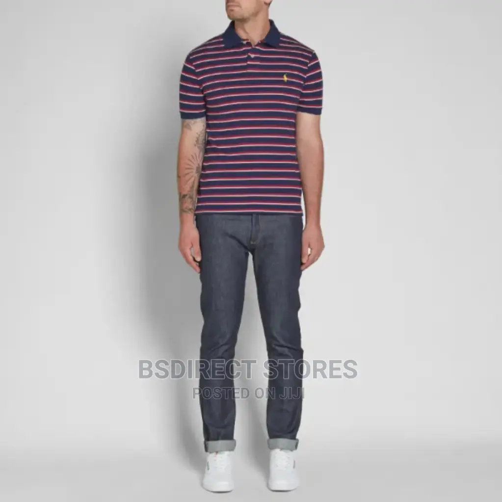 Polo Ralph Lauren Slim Fit Stripe Polo Newport Navy Multi