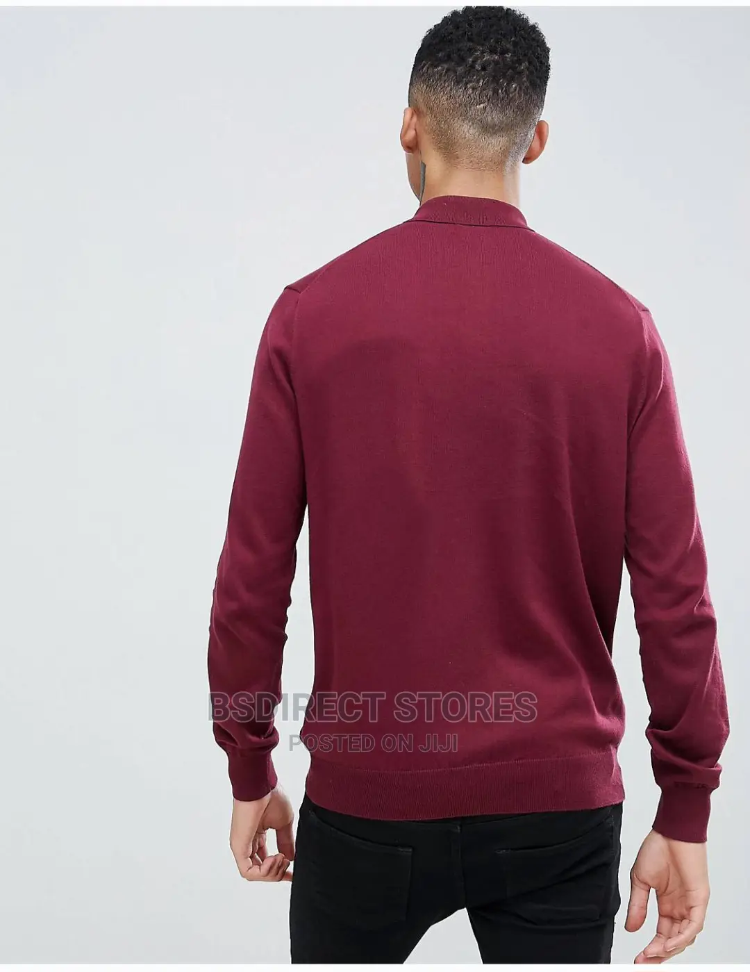Polo Ralph Lauren Burgundy Pima Cotton Knitted Long Sleeve