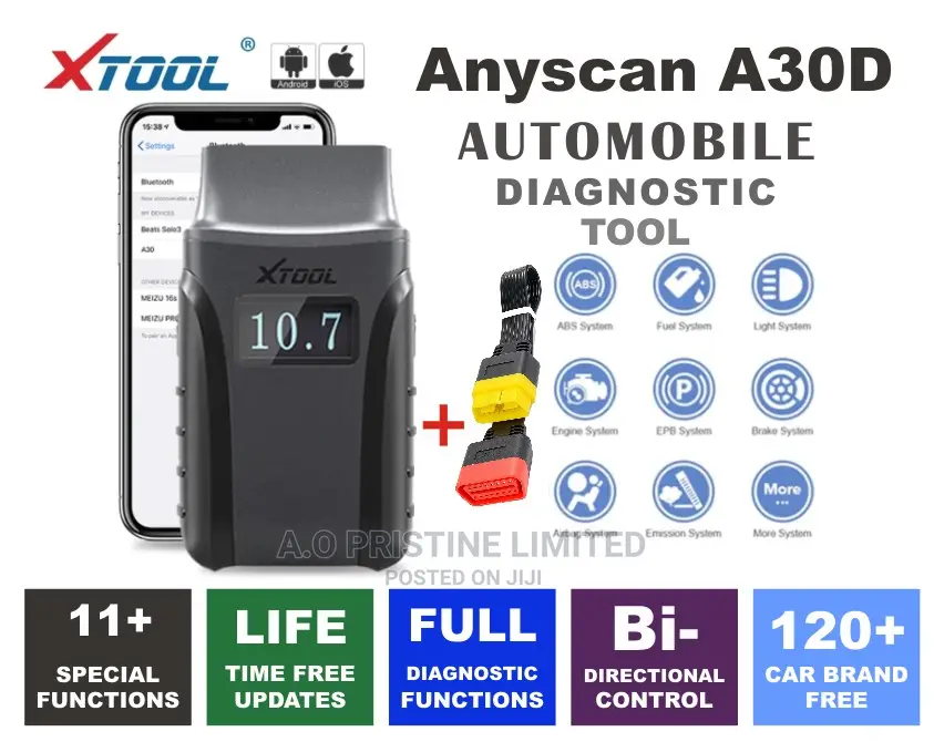 Xtool A30D Car Scanner With 11 Service Resets