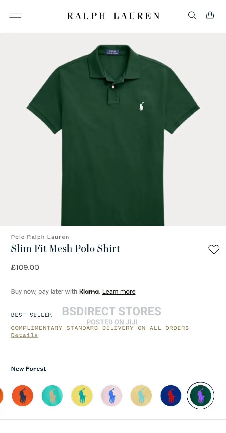 Polo Ralph Lauren New Forest Green Slim Fit Mesh Polo Shirt