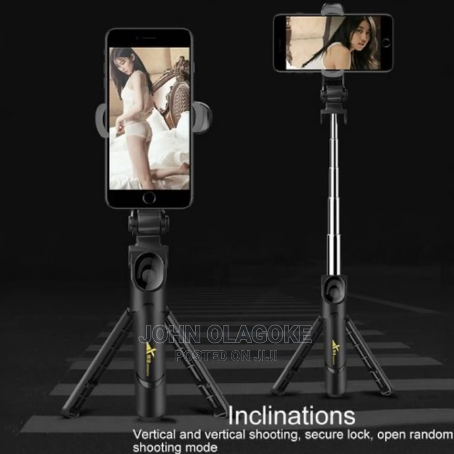 Selfie Stick With Bluetooth Camera Shutter and Tripod Stand