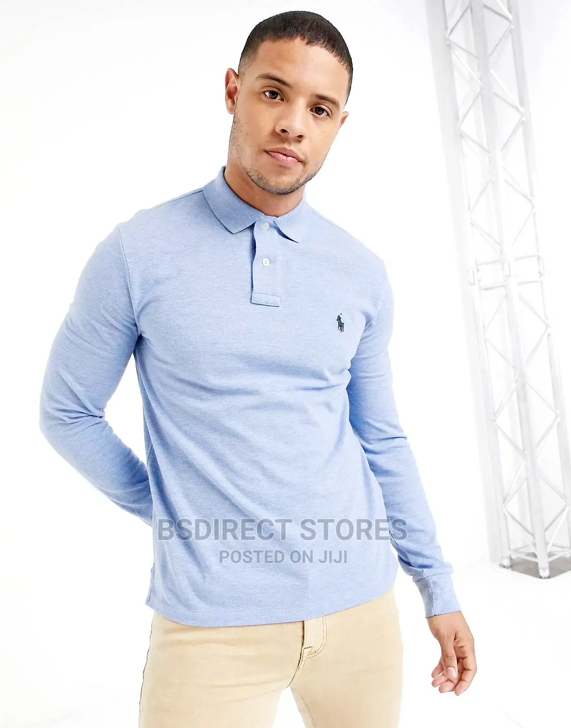 Polo Ralph Lauren Long Sleeve Slim Fit Polo Jamaica Heather