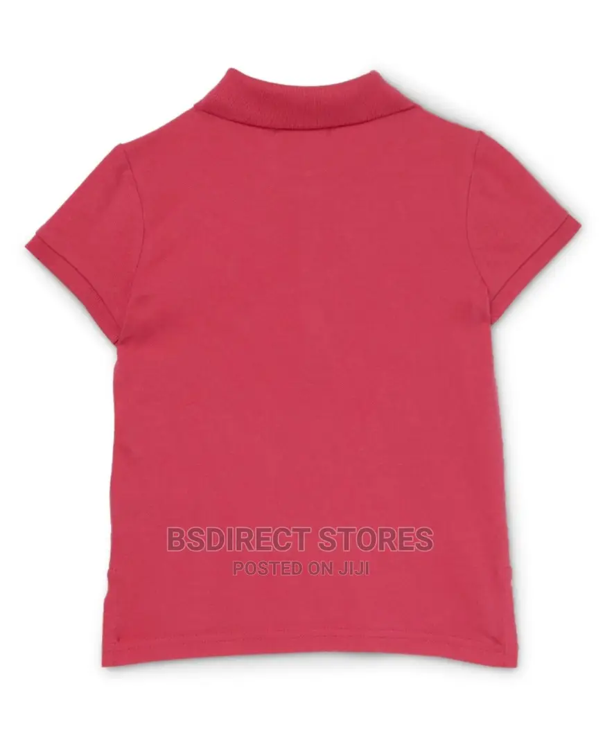Polo Ralph Lauren Pink Girls Stretch Cotton Mesh Polo Shirt