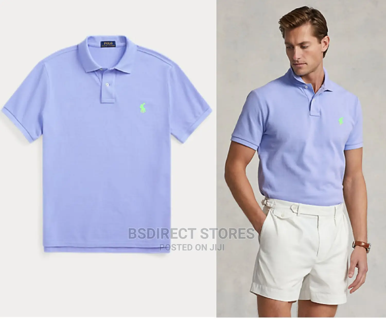 Polo Ralph Lauren Lafayette Blue Slim Fit Mesh Polo Shirt