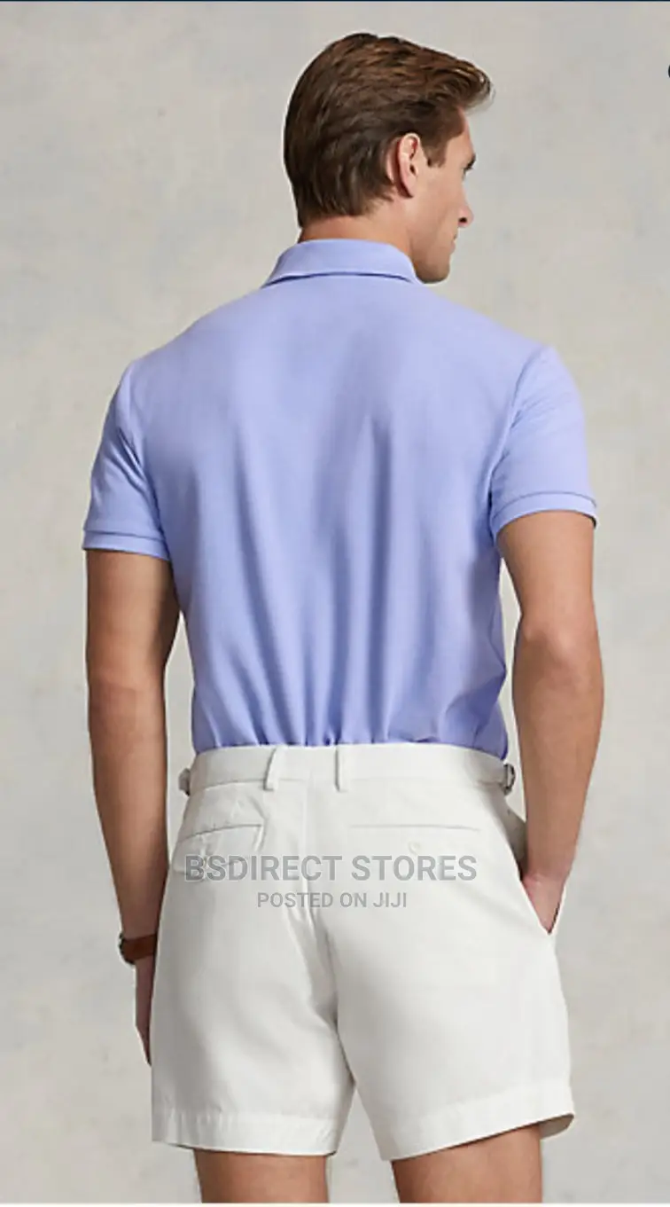 Polo Ralph Lauren Lafayette Blue Slim Fit Mesh Polo Shirt