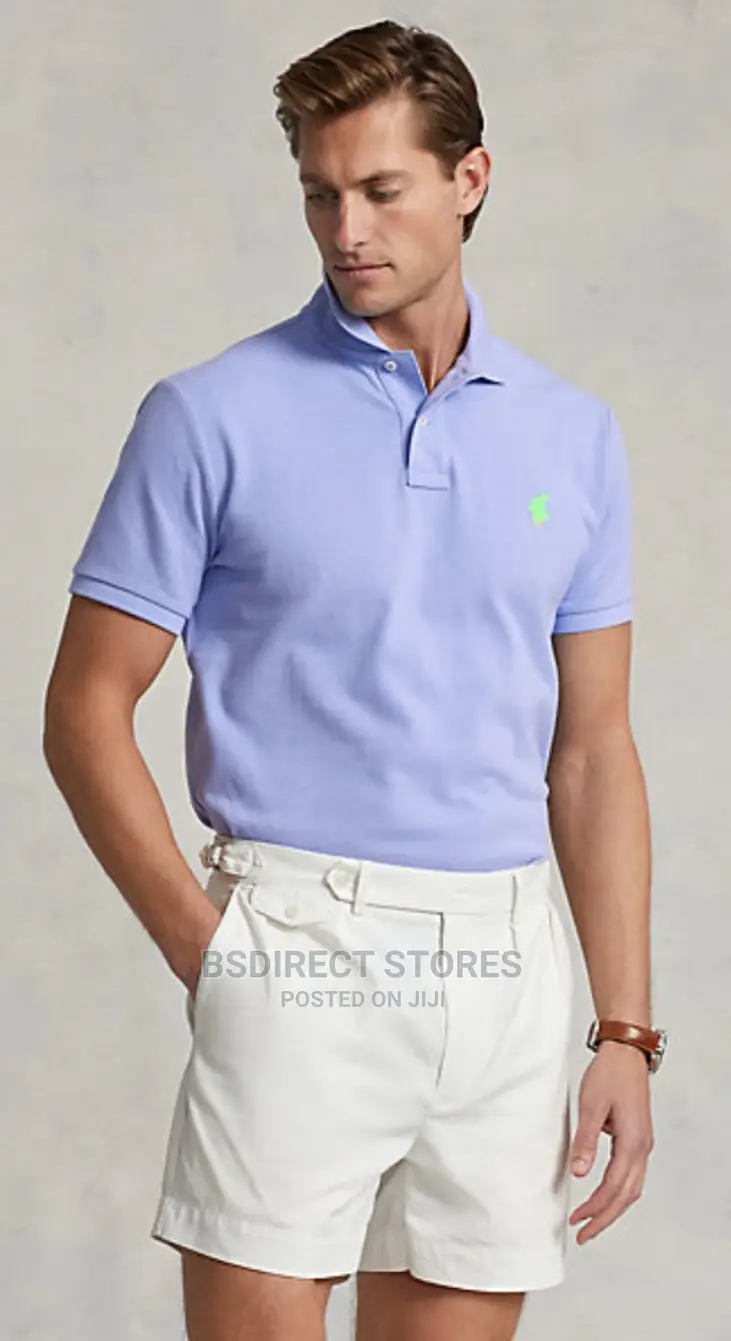 Polo Ralph Lauren Lafayette Blue Slim Fit Mesh Polo Shirt
