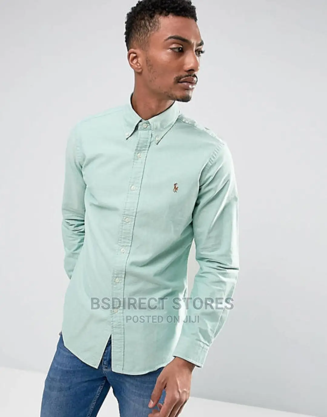 Polo Ralph Lauren Green Slim Fit Button Down Oxford Shirt