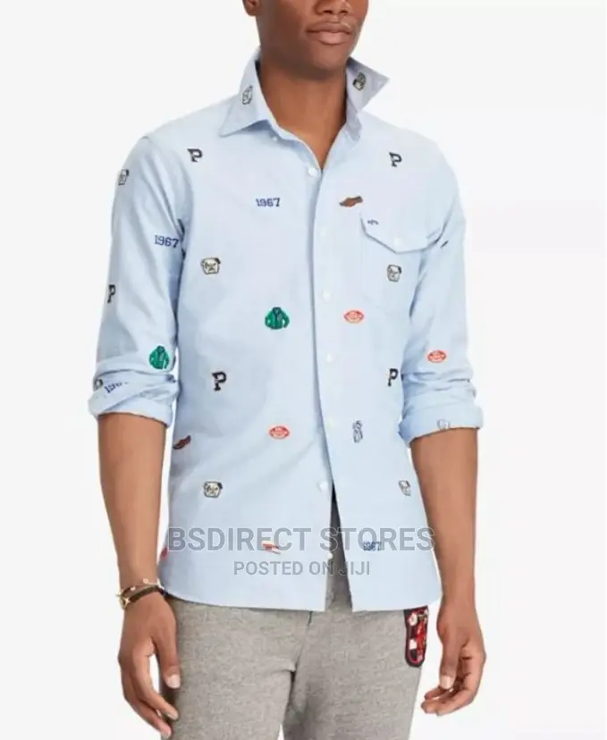 Polo Ralph Lauren Custom Fit Embroidered Cotton Oxford Shirt