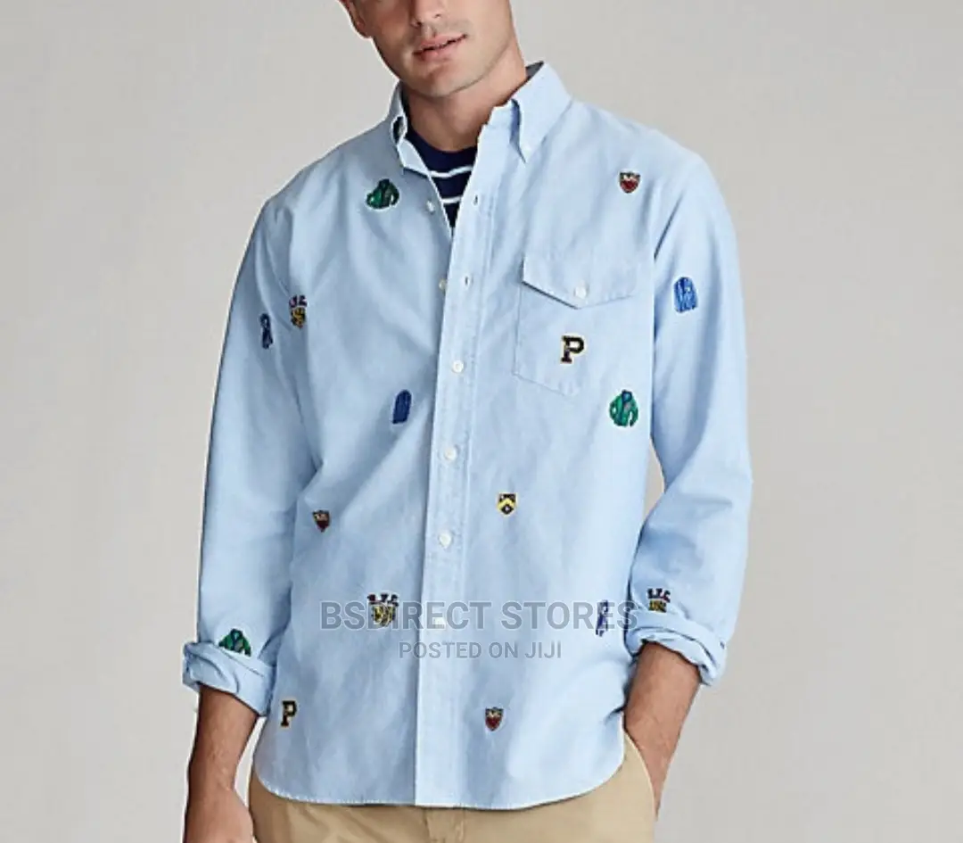 Polo Ralph Lauren Custom Fit Embroidered Cotton Oxford Shirt
