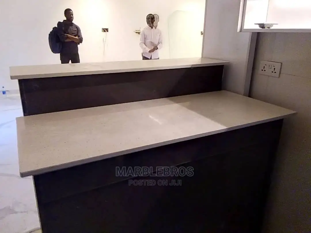 Kitchen Countertop Finishing White Marble Stone MB