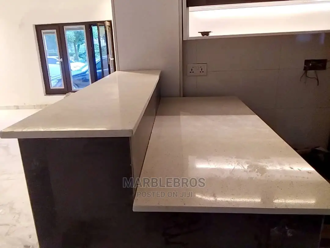 Kitchen Countertop Finishing White Marble Stone MB