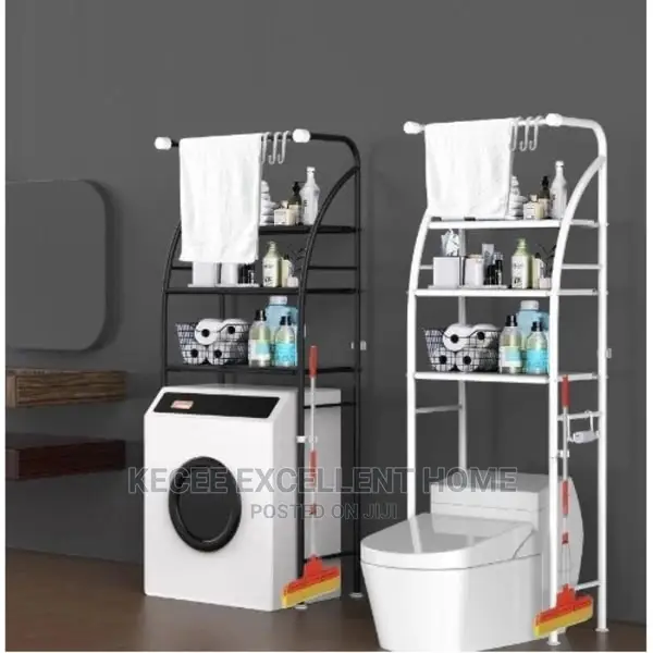 3 Tier Over Toilet Bathroom Rack Shelf Space Organizer