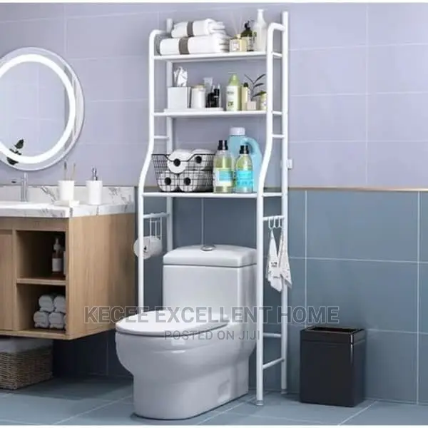 3 Tier Over Toilet Bathroom Rack Shelf Space Organizer