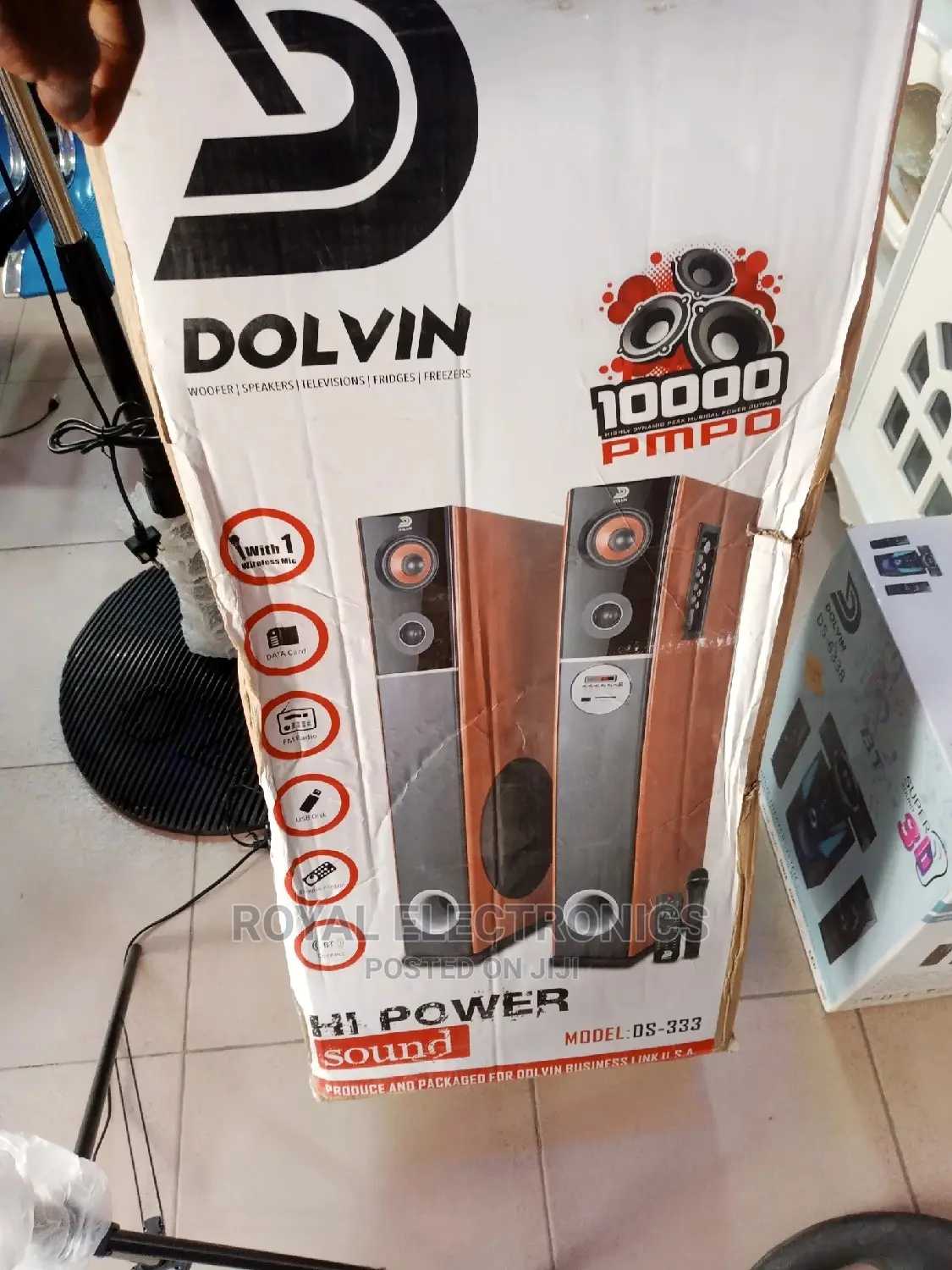 Dolvin 2.0 Bluetooth Tower Sound Speakers - Ds-333