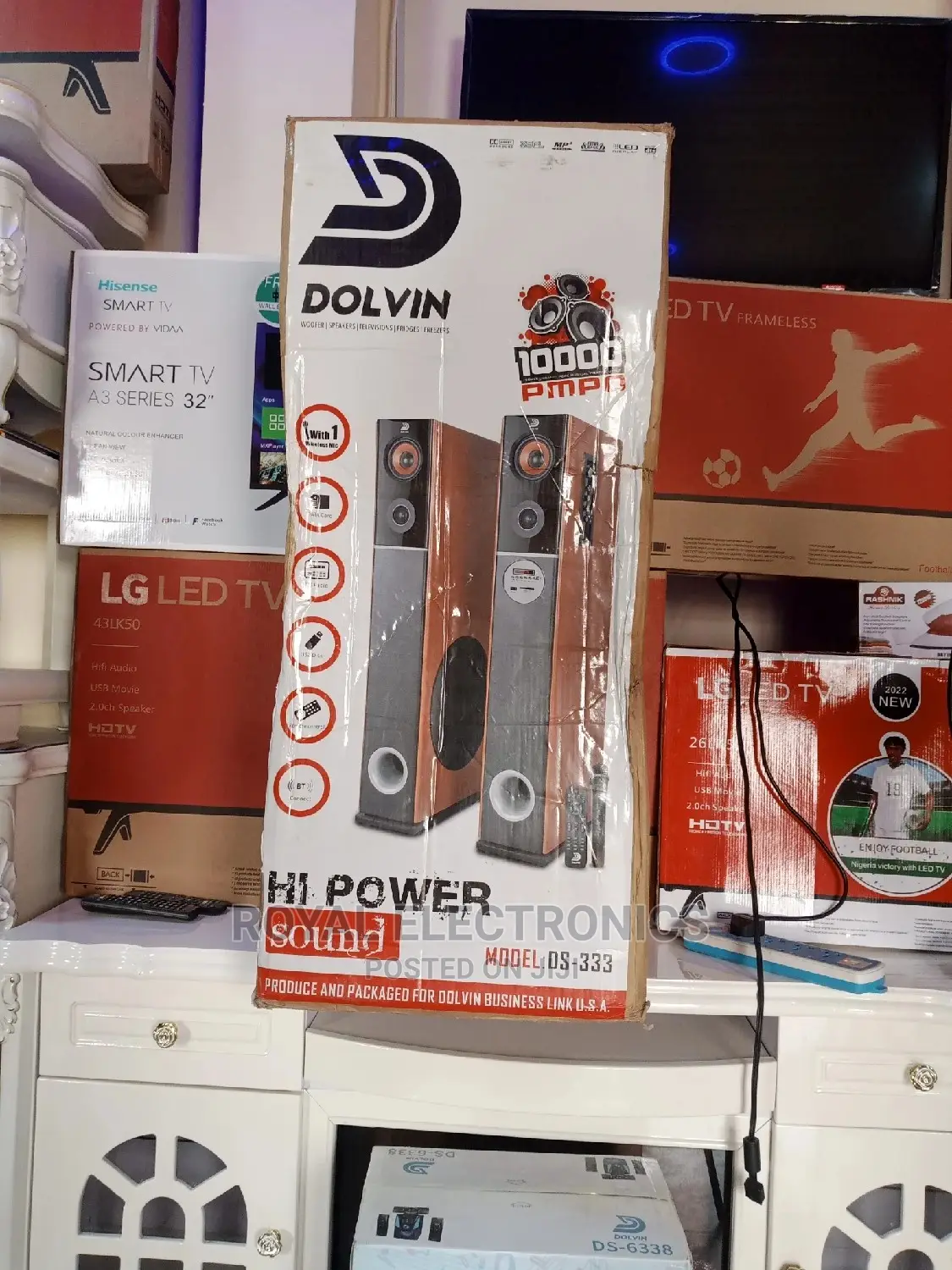 Very New Dolvin Bluetooth Tower Sound Speakers - Ds-333