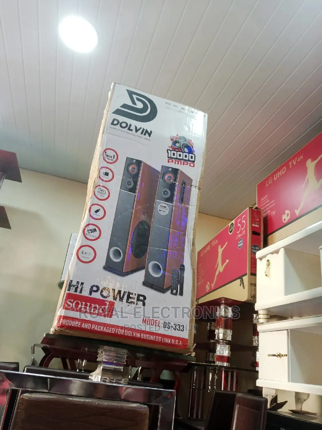 Newly Branded Dolvin Bluetooth Tower Sound Speakers - Ds-333