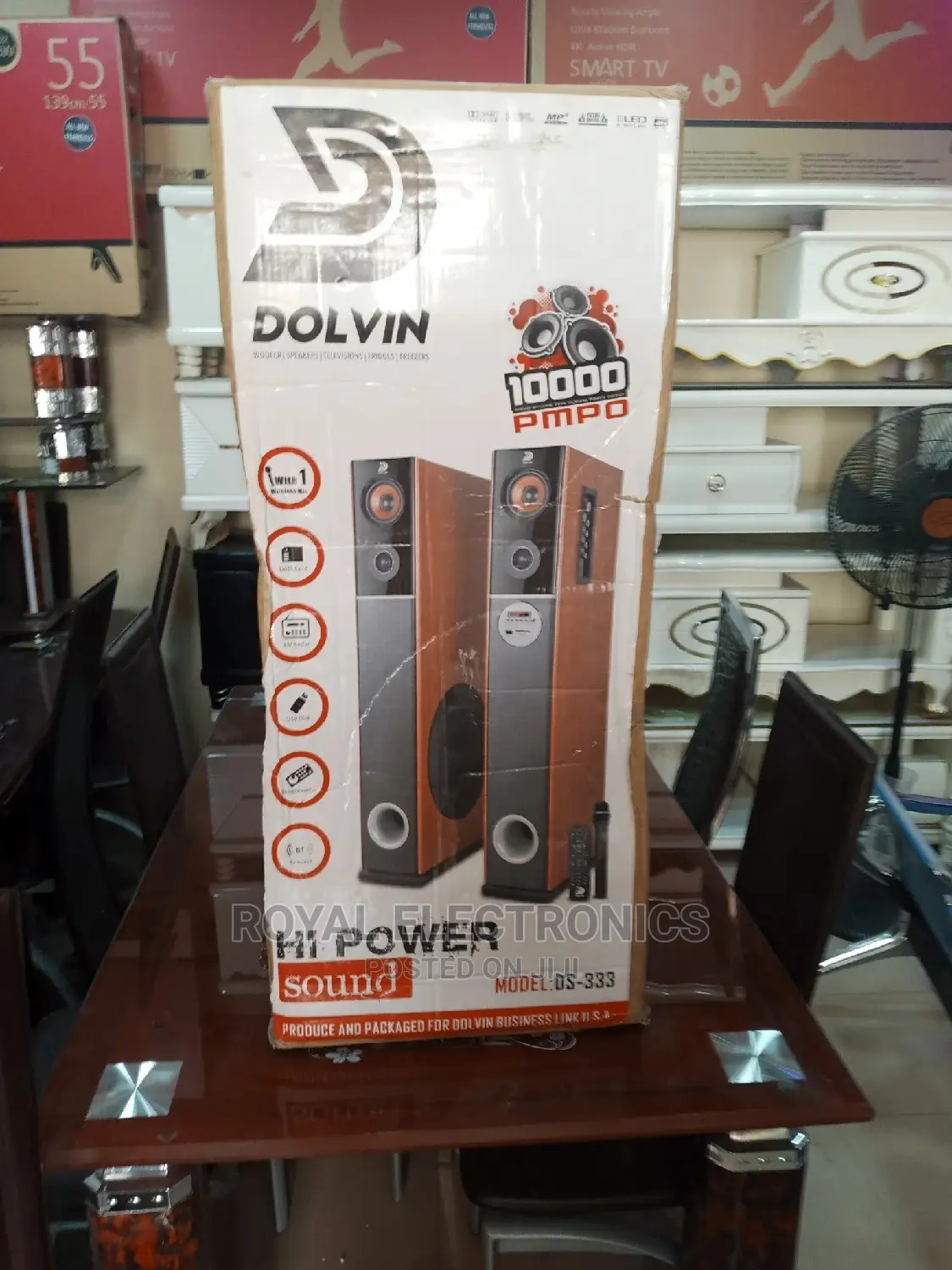 Original Dolvin Bluetooth Tower Sound Speakers - Ds-333