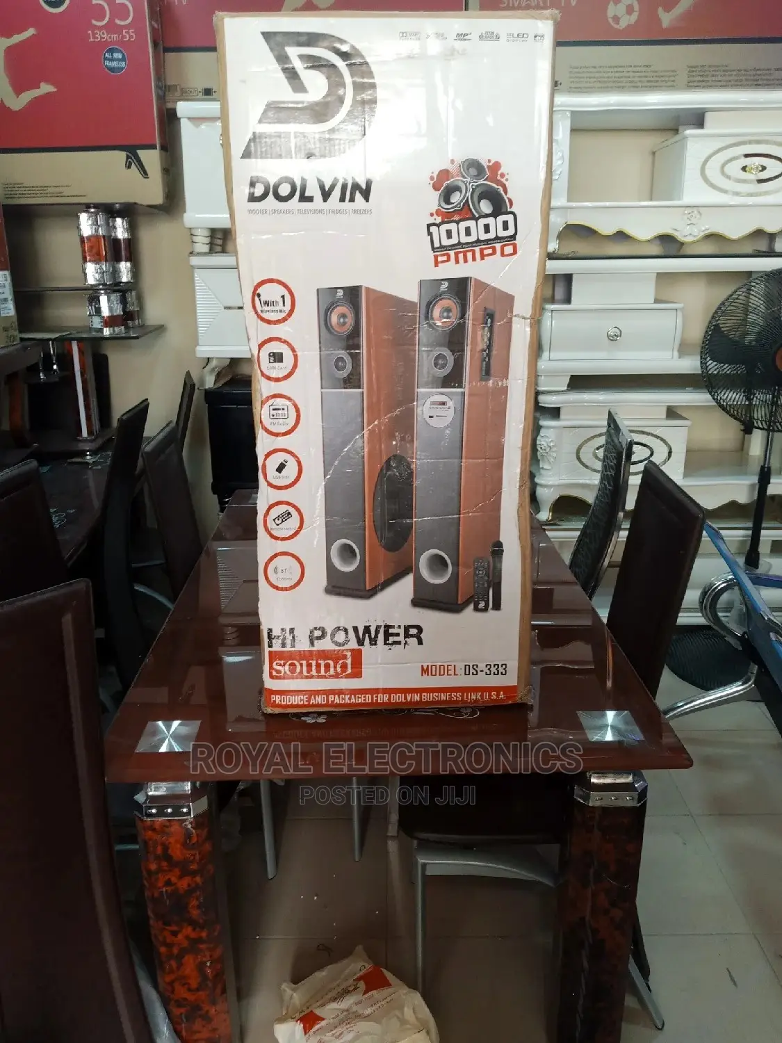 Original Dolvin Bluetooth Tower Sound Speakers - Ds-333