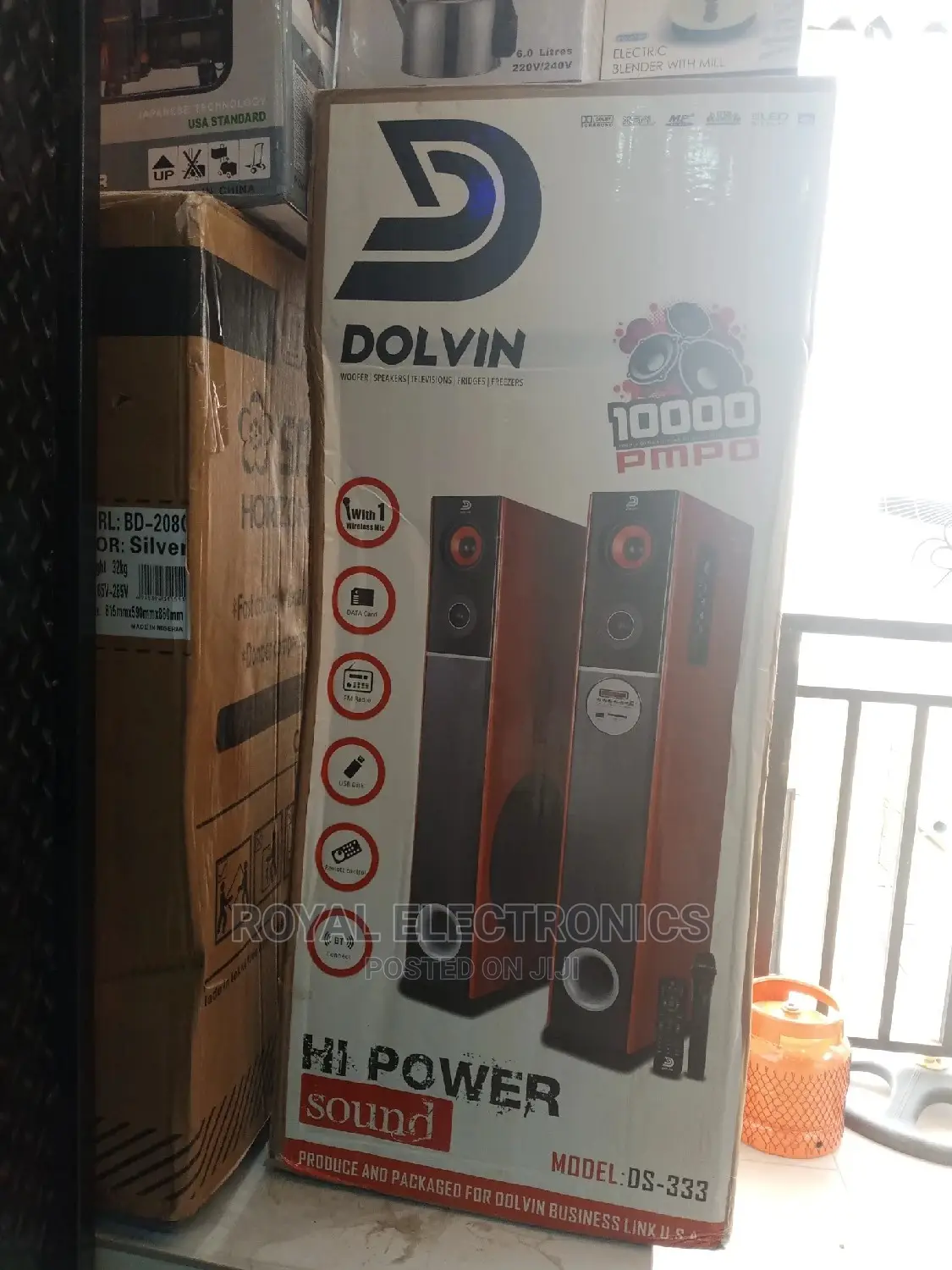 Heavy Duty Dolvin Bluetooth Tower Sound Speakers - Ds-333