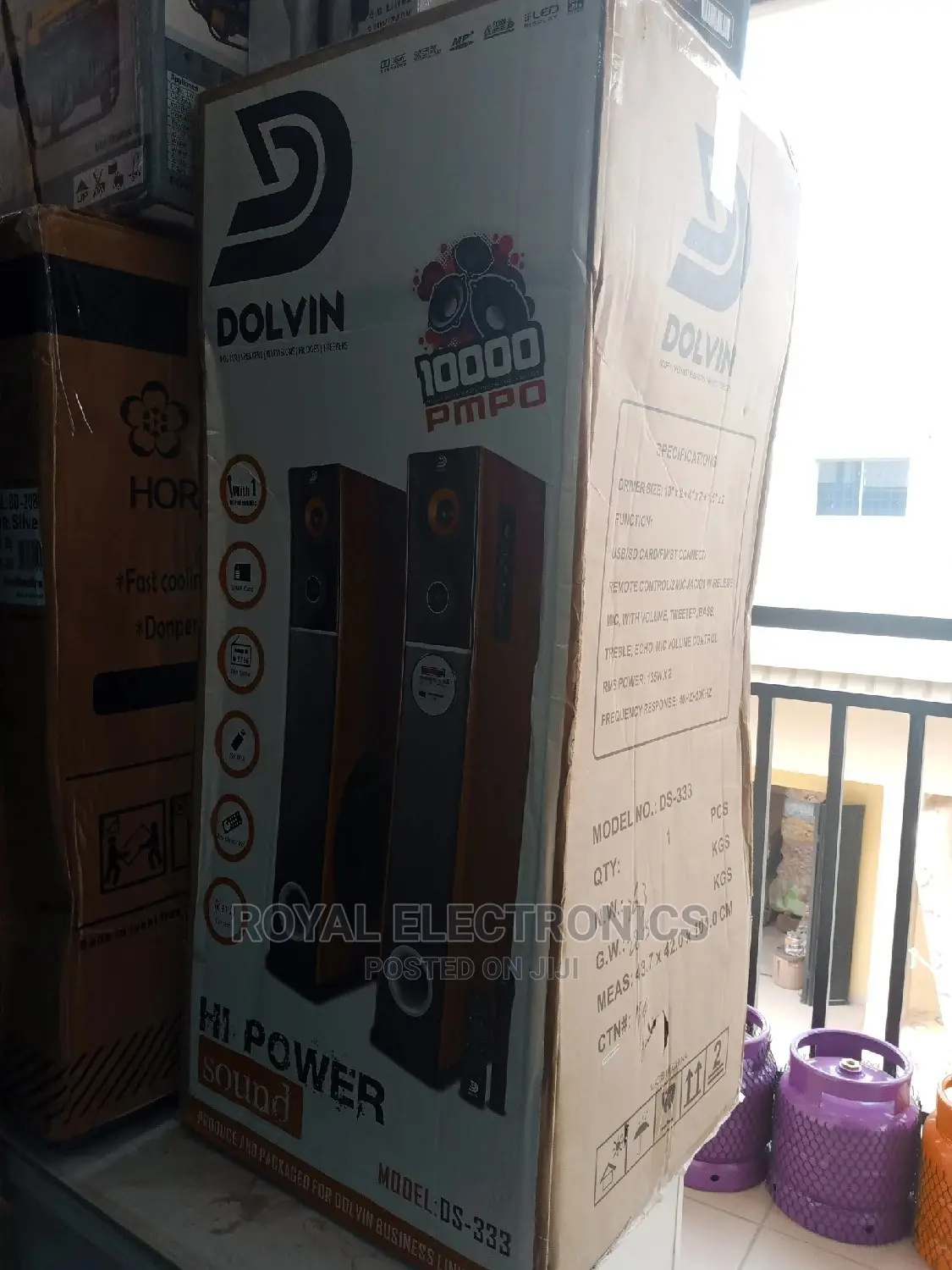 Heavy Duty Dolvin Bluetooth Tower Sound Speakers - Ds-333