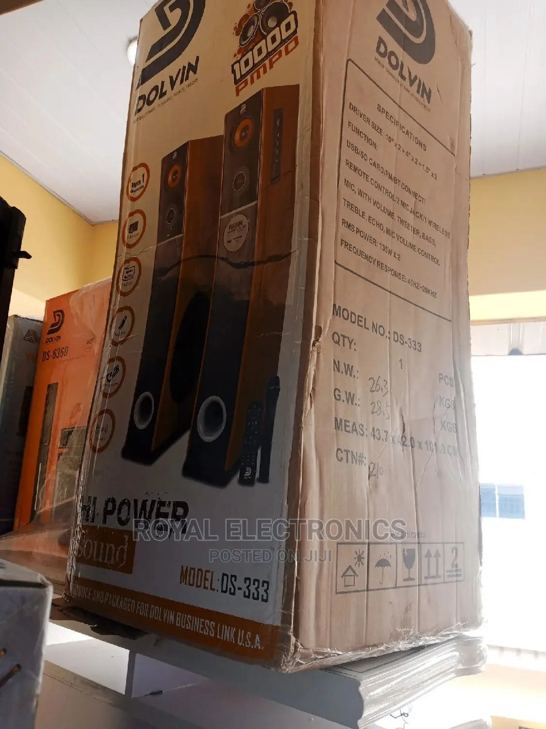 Super Sound Dolvin Bluetooth Tower Sound Speakers - Ds-333