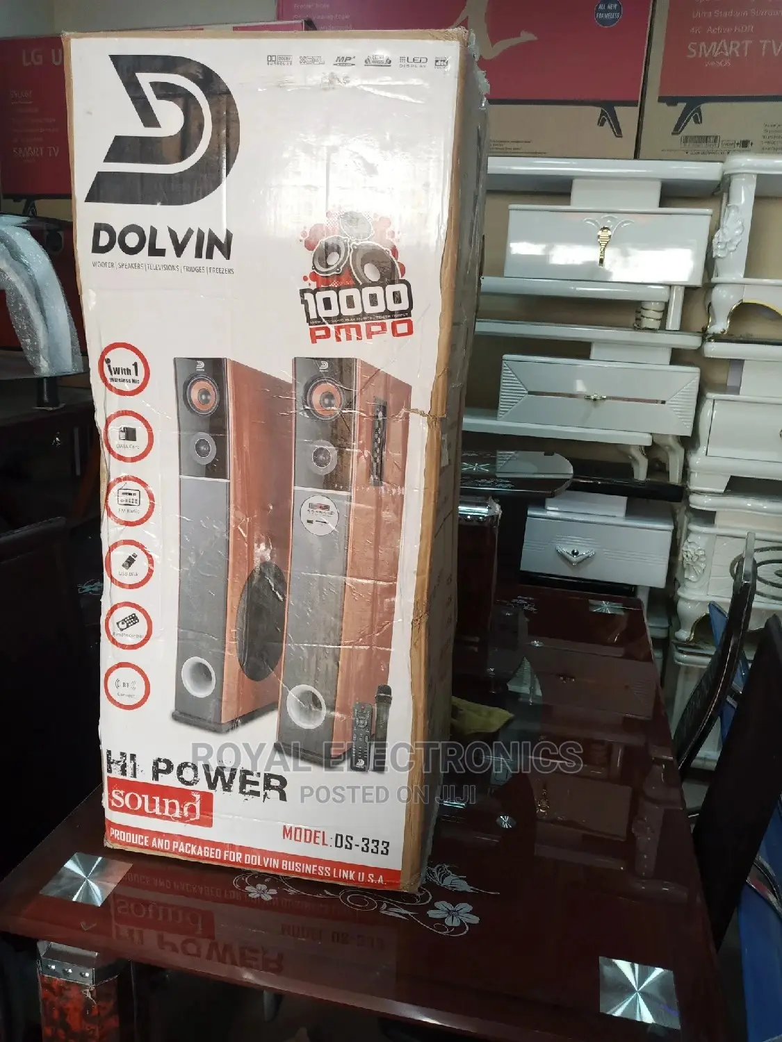 World Best Dolvin Bluetooth Tower Sound Speakers - Ds-333