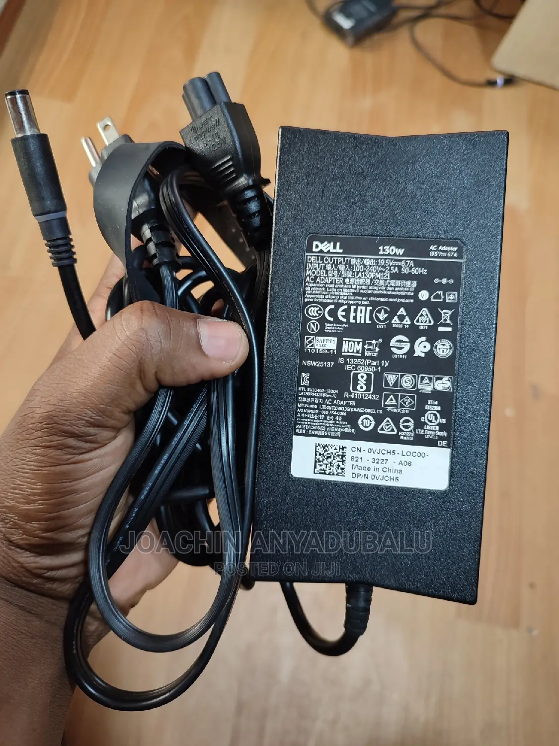 130W Charger Adapter With Power Cord 19.5v-6.7a LA130PM121