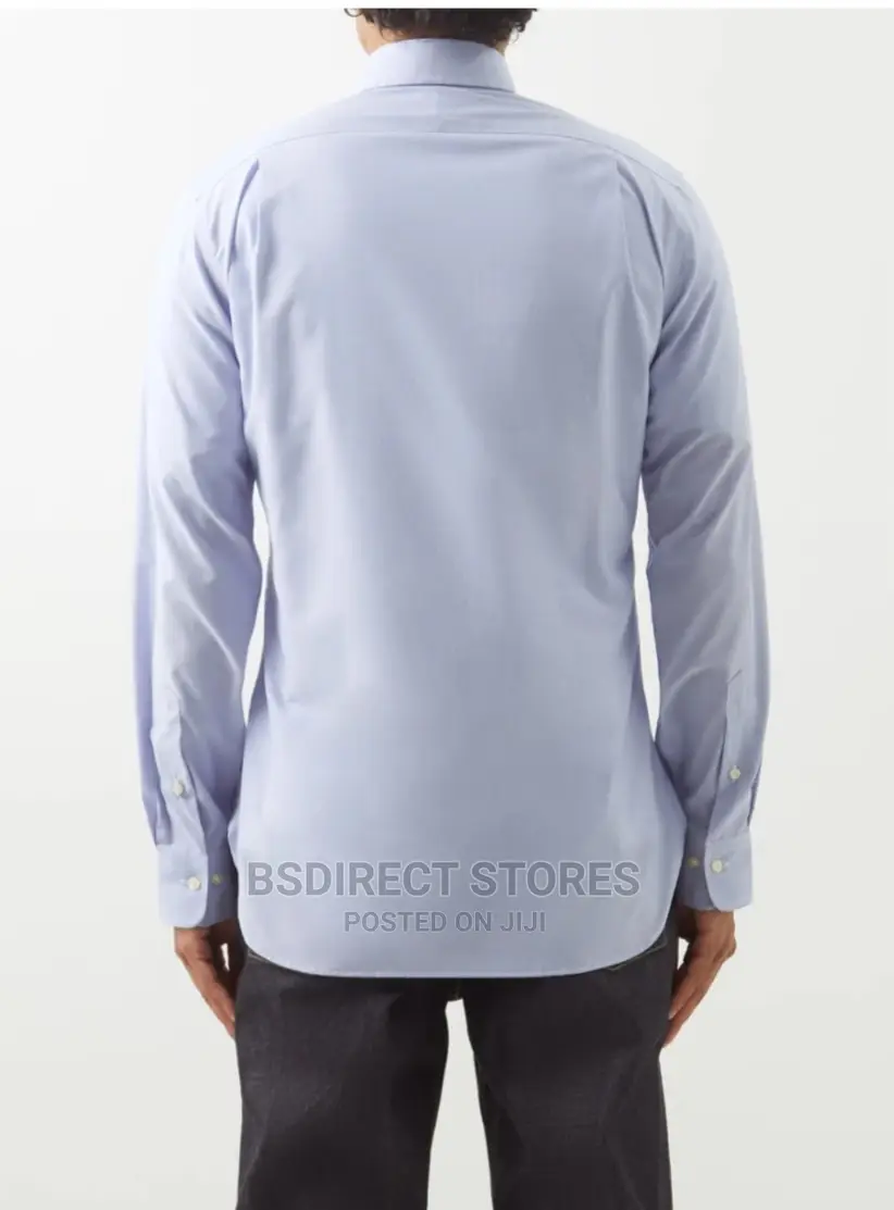 Polo Ralph Lauren Light Blue/White Slim Fit Poplin Shirt