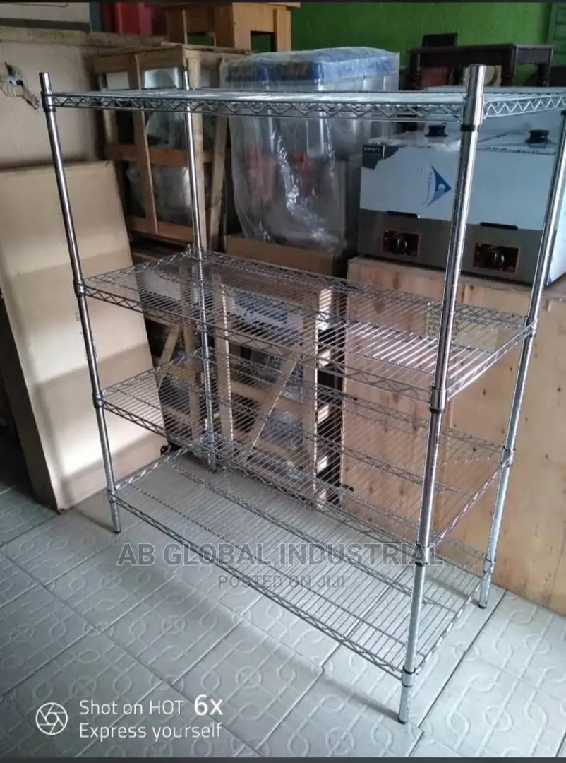 5ft Wire Rack Shelves 4 Step, ( Bread Rack )