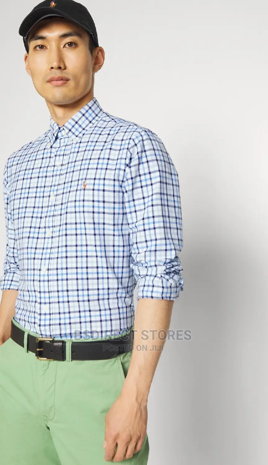 Polo Ralph Lauren Blue Multi Custom Fit Oxford Checked Shirt