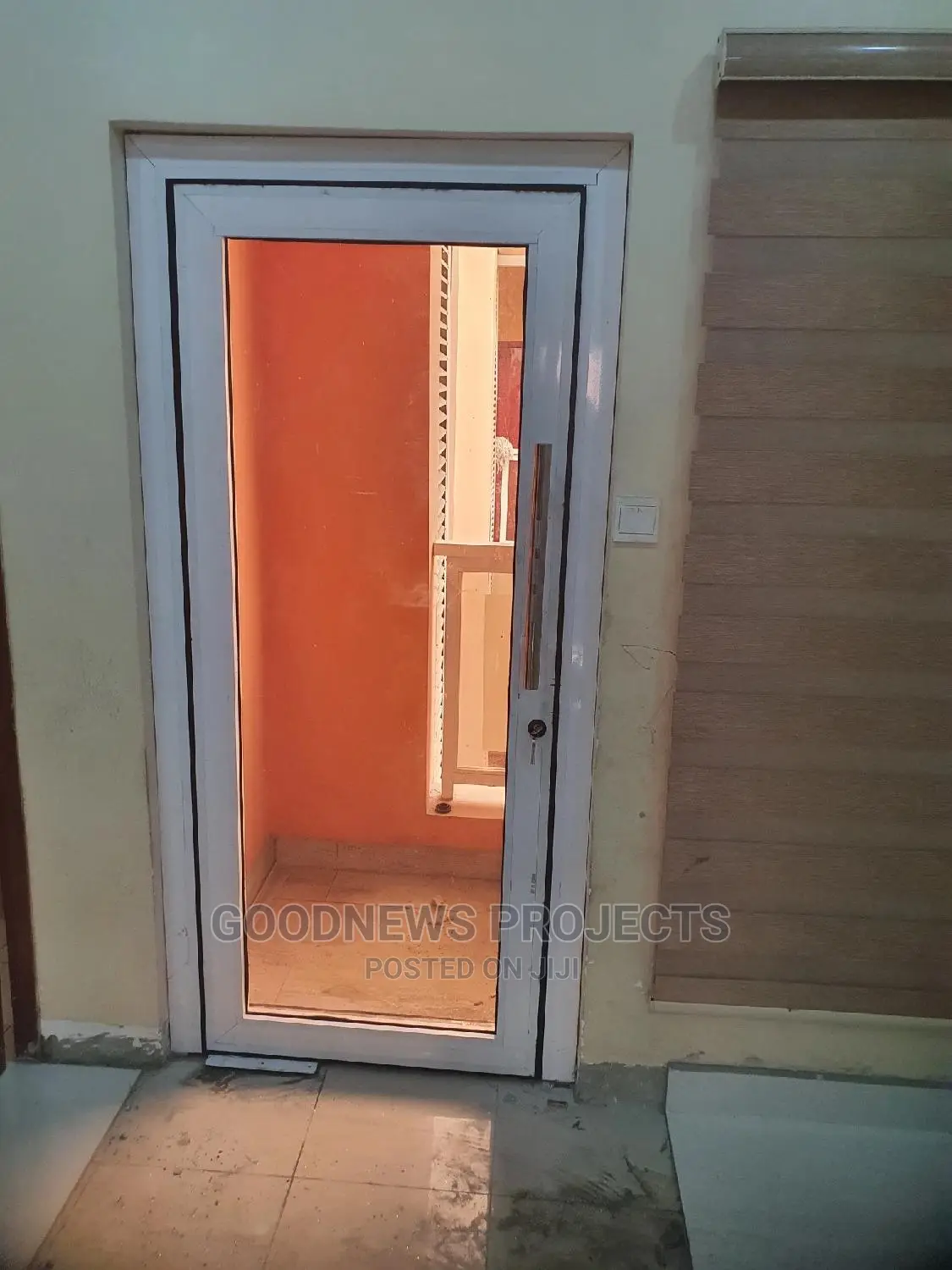 White Aluminium Swing Door