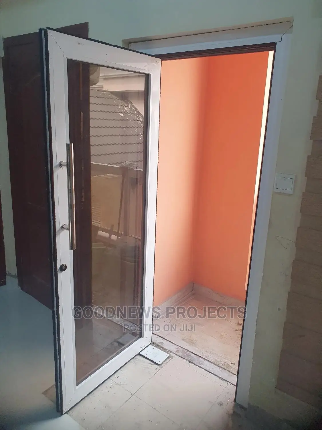 White Aluminium Swing Door