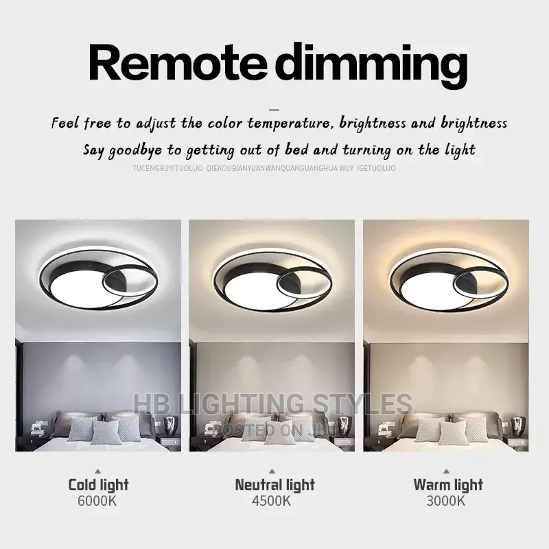 Luxury Ceiling Mounted LED Flush Chandelier Light.