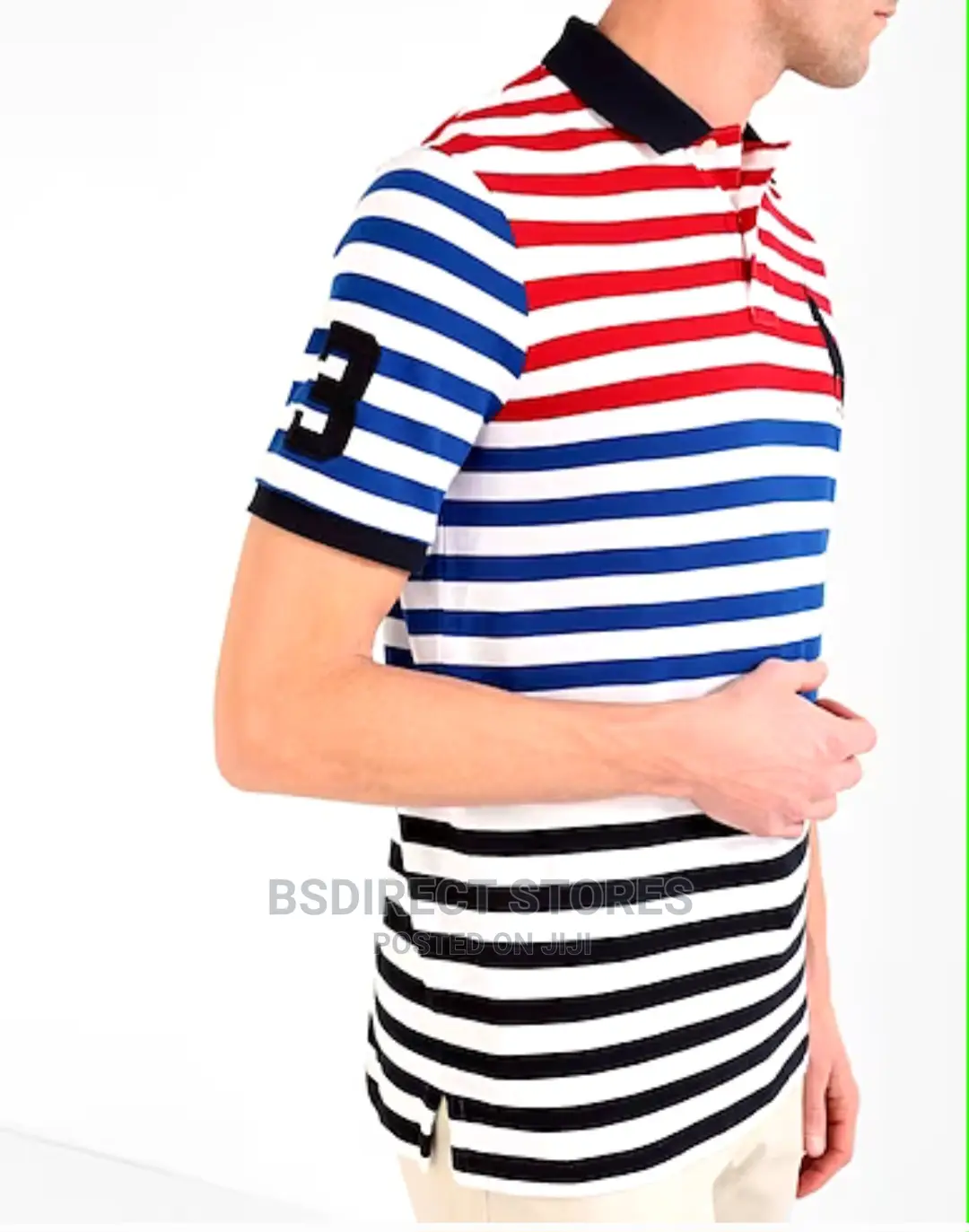 Polo Ralph Lauren Classic Fit Striped Mesh Polo Polo Shirts