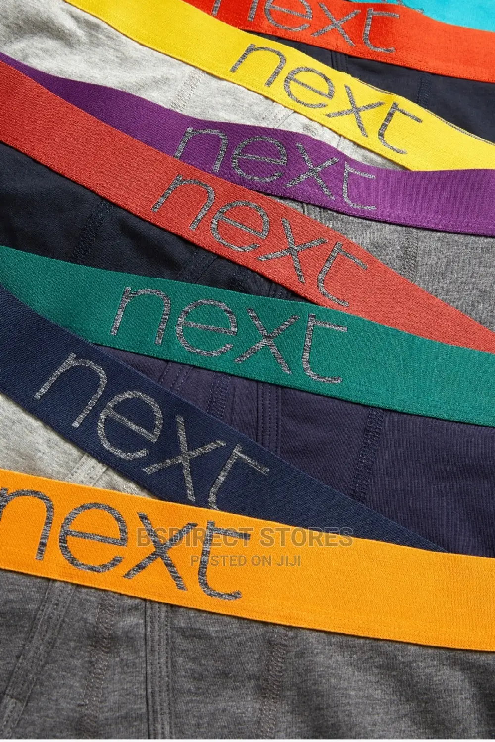 NEXT a-Front Navy/Grey Coloured Waistband Boxers Pack of 8