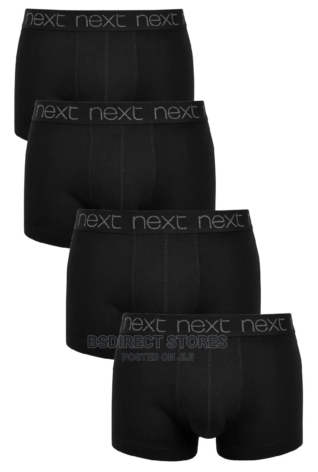 NEXT Hipsters Black Luxury Men Cotton Boxers Pack Of Four