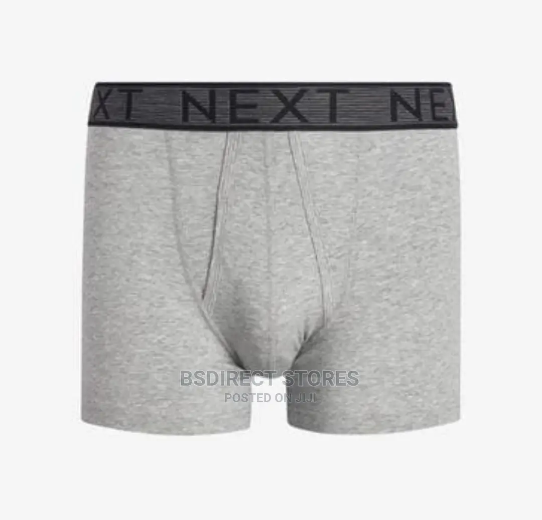 NEXT A-front Grey/Black Luxury Cotton Boxers Pack Of Four