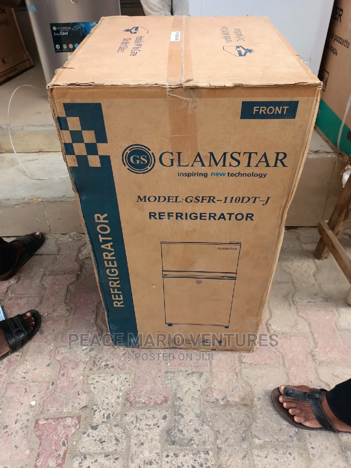 Glamstar Quality Table Top Double Door Refrigerator, Up Frz