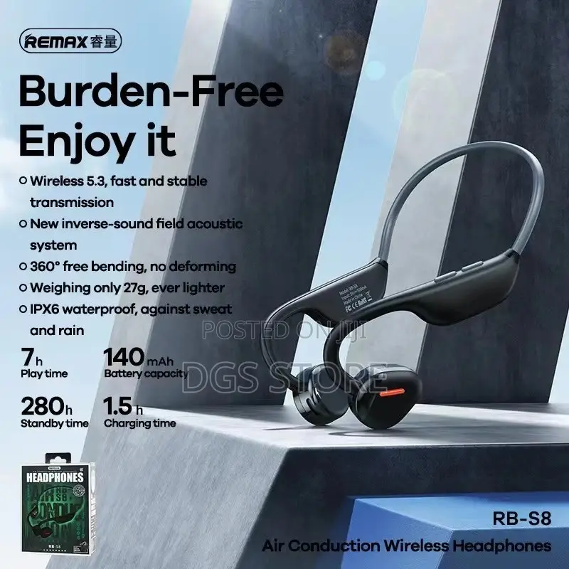 Remax RB S8 Air Conduction Bluetooth Headphone
