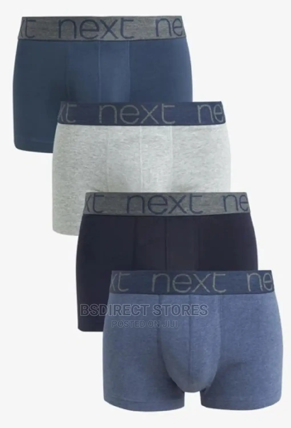 NEXT Hipsters Blues Luxury Men Cotton Boxers Pack of Four