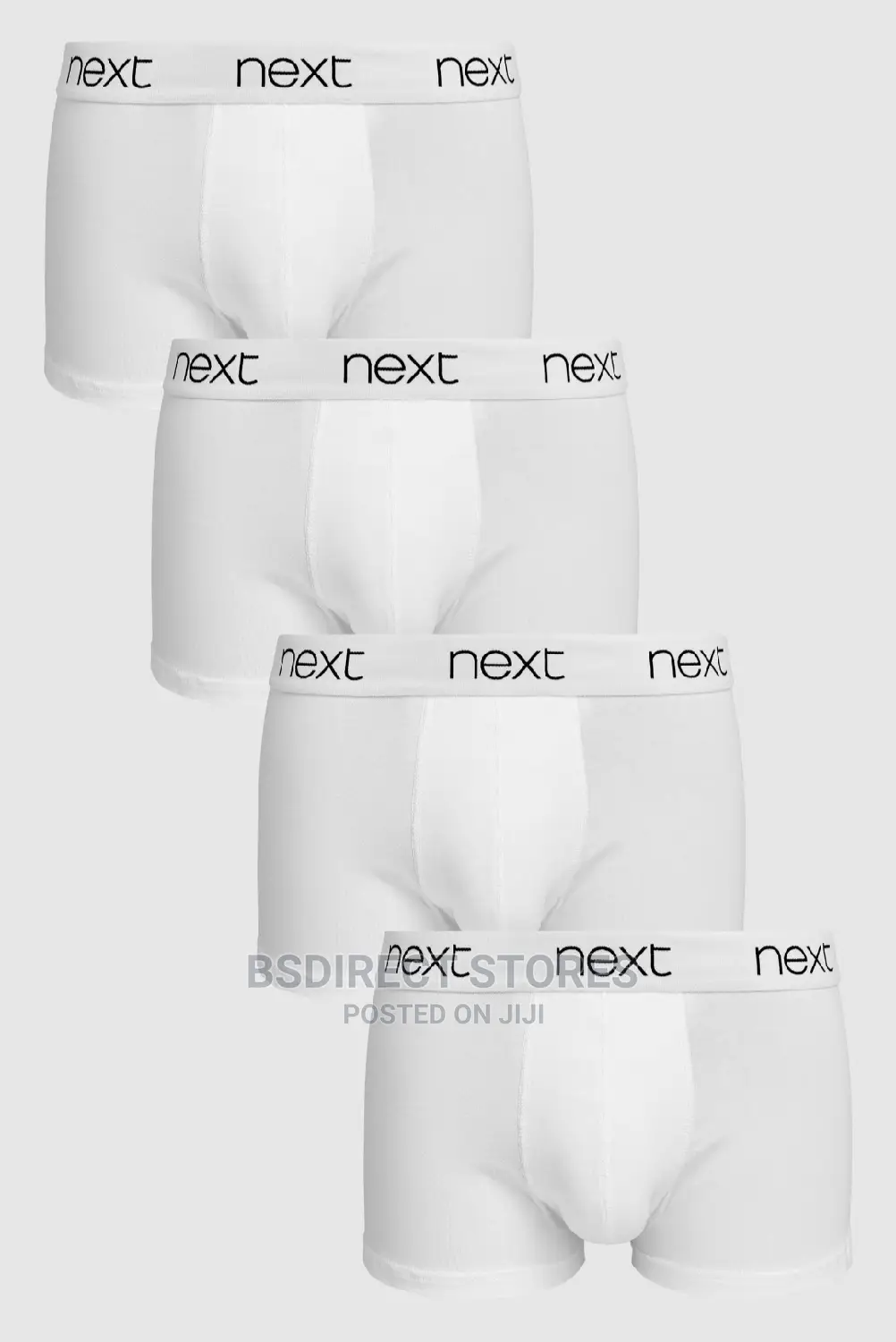 NEXT Hipsters White Luxury Men Cotton Boxers Pack of Four