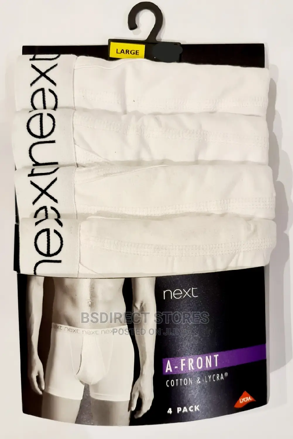 NEXT White a-Front Luxury Men Cotton Boxers Pack of Four