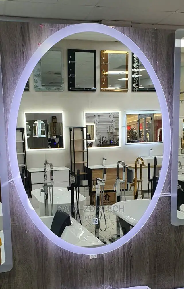 Bathroom Light Mirror 80x60cm