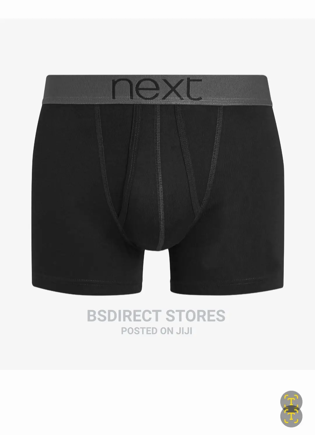 Next Hipsters Black Luxury Men 100% Pure Cotton Boxers 8pack